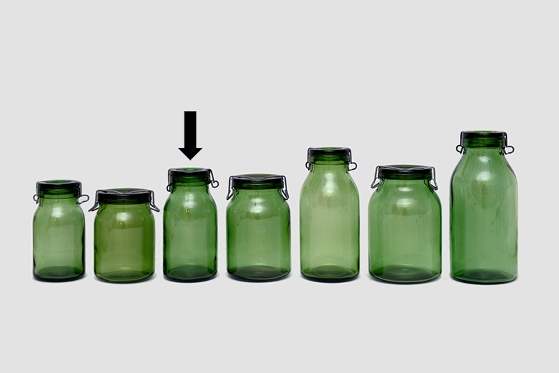 Grünglas 1 Liter ZUG – freundts wohnaccessoires