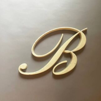 Alugussbuchstabe Cremeweiss B