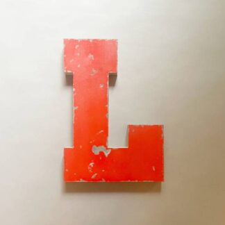 Blechbuchstabe Rot L